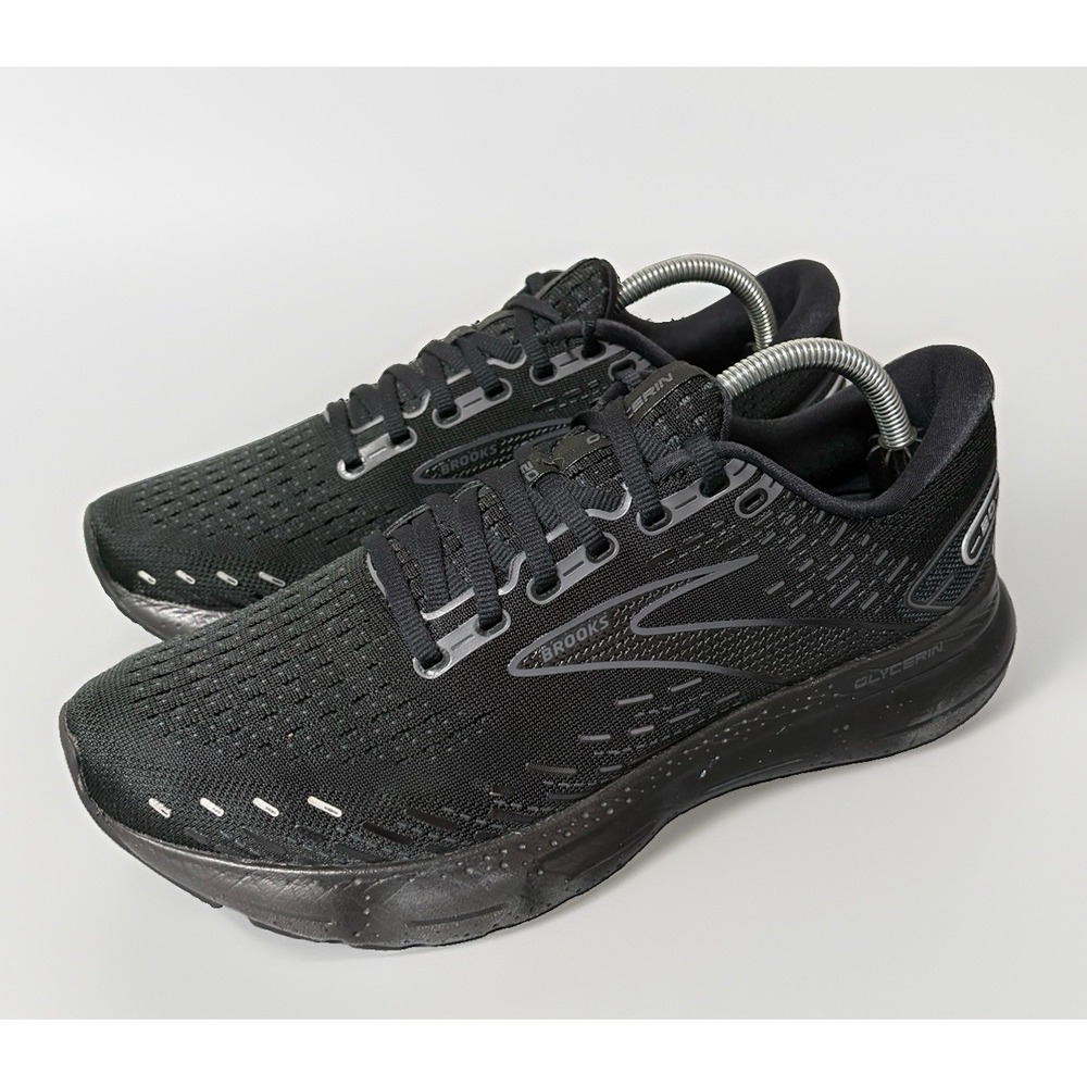 Brooks Glycerin 20 Triple Black Running Shoes Sneakers Men's Size 10D